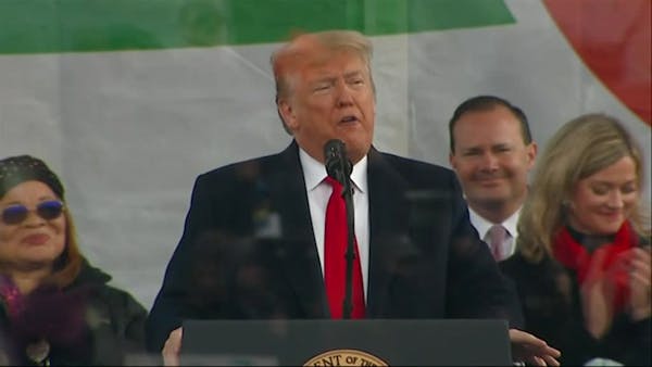 Trump addresses March for Life rally