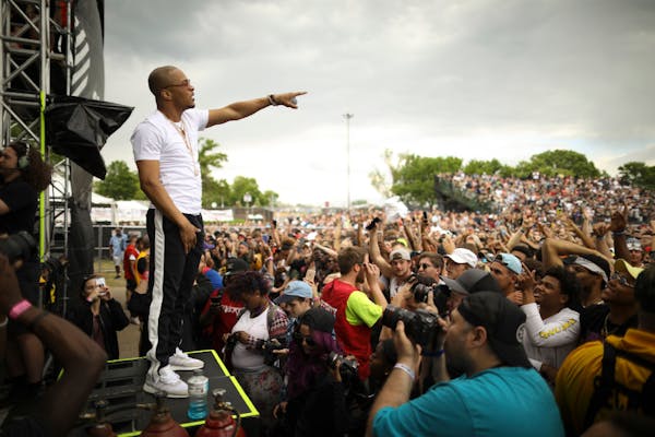 Rap star T.I. performed for Soundset's 10th anniversary at the Minnesota State Fairgrounds in 2017.