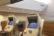 Two Mayo Clinic appointment kiosks that were installed in 2018 as part of a electronics records transition designed by Madison, Wis.-based Epic System