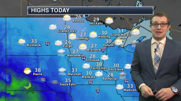 Morning forecast: Another gray day, mild temps; high 30