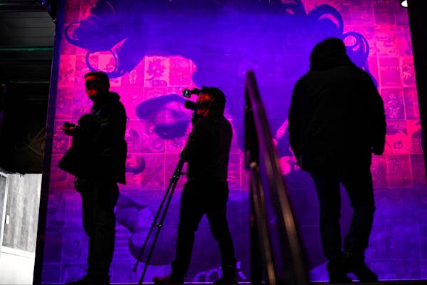 A Prince mural lit up the second floor of the Fillmore Minneapolis in January. The new venue opens Wednesday in Minneapolis’ North Loop with three s
