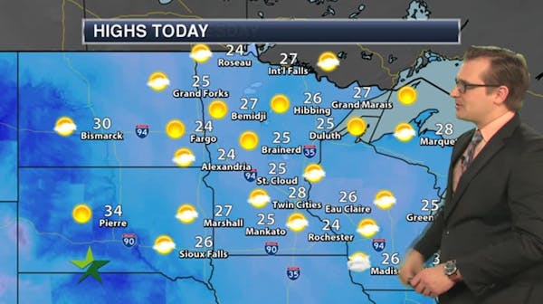 Afternoon forecast: Mostly sunny, high 28
