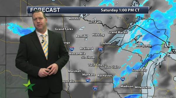 Afternoon forecast: 35; weak cold front moves in overnight