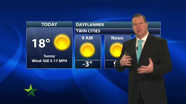 Morning forecast: Cold start again; teens later