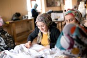 Women are taught to sew at a Life Center in the city of Van, and are using those skills to help support their families.