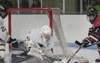 As a senior captain, goaltender Emerald Kelley has started every game for East Ridge girls’ hockey this season. She takes a .919 save percentage int