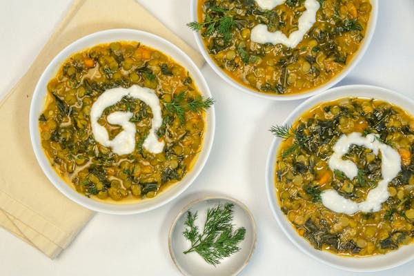 Recipe: Split Pea Soup With Sweet Potatoes and Kale