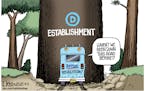 Editorial cartoon: Lisa Benson on the Democratic race