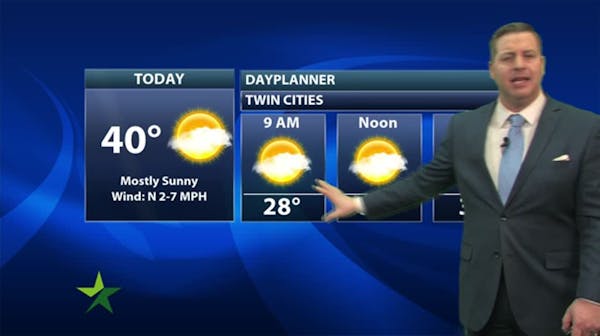 Morning forecast: Sun and a high of 42
