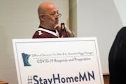 Andrew Zimmern was among the restaurant owners who joined Gov. Tim Walz in announcing a statewide restaurant closure on Monday, March 16.
