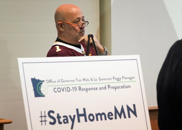 Andrew Zimmern was among the restaurant owners who joined Gov. Tim Walz in announcing a statewide restaurant closure on Monday, March 16.