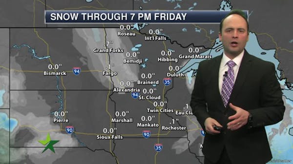 Evening forecast: Low of 15; colder with more clouds