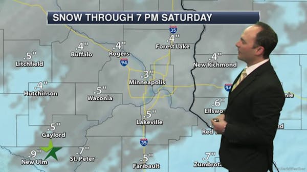 Evening forecast: Low of 20; periods of snow and rapid freezing possible