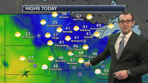 Morning forecast: Snow exits, then clearing skies; high 48