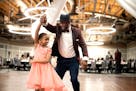 Melvin Henderson danced with his granddaughter Zamora Walt during the 8th annual Father Daughter Dance held at Earle Brown Heritage Center on Feb. 23 