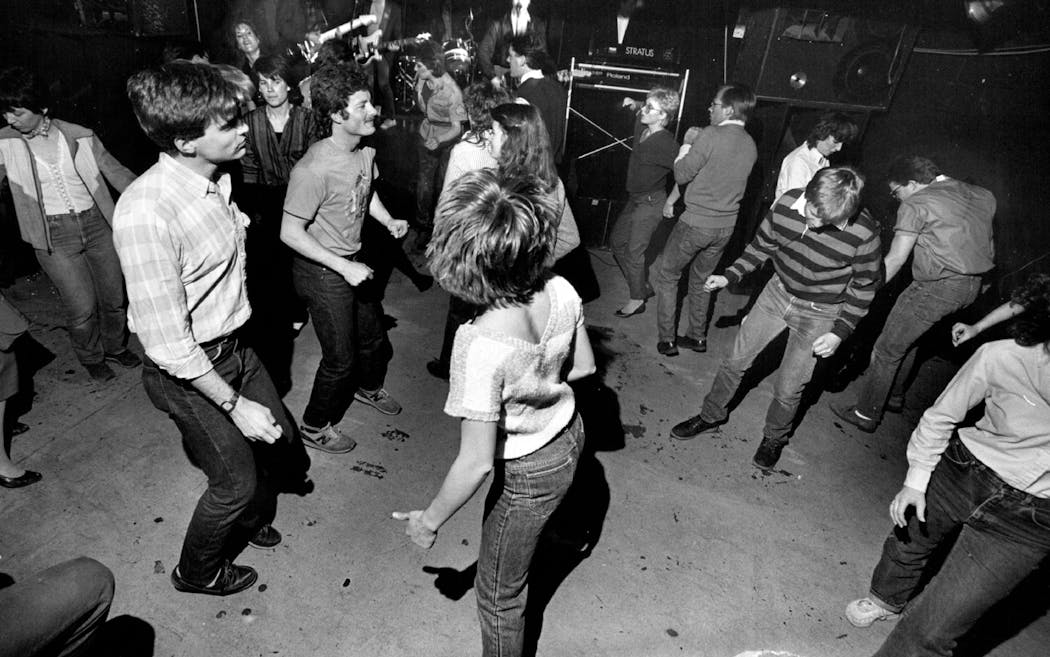 Saturday, April 28, 1984 The dance floor scene at First Avenue