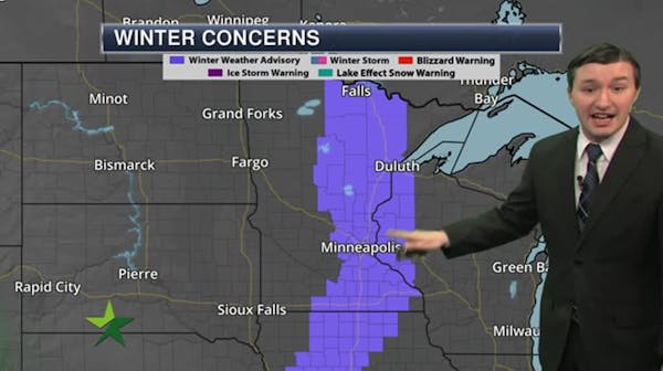 Afternoon forecast: 33, winter weather advisory until 4 p.m.