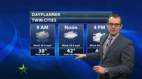 Morning forecast: Drizzly, high 46