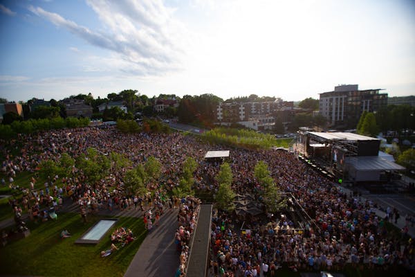Thousands of fans filled the hill outside Walker Art Center for Rock the Garden in 2018.