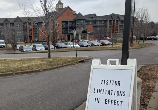 The entrance to Johanna Shores, a senior living community in Arden Hills where two residents have been infected with the novel coronavirus. Residents 