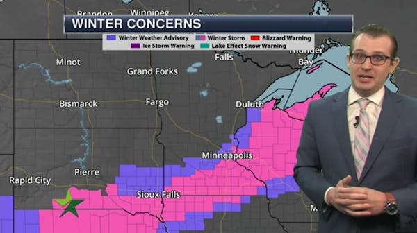 Afternoon forecast: Heavy snow at times