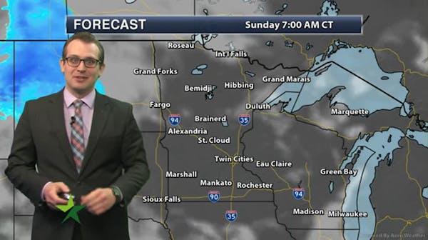 Evening forecast: Cloudy, then patchy drizzle and snow