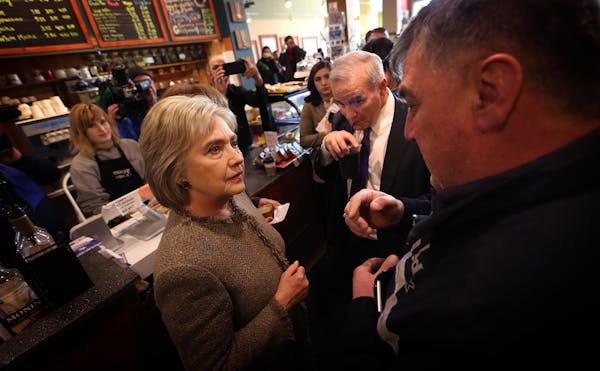 Democratic presidential candidate Hillary Clinton made a campaign stop at a Minneapolis coffee shop in 2016.