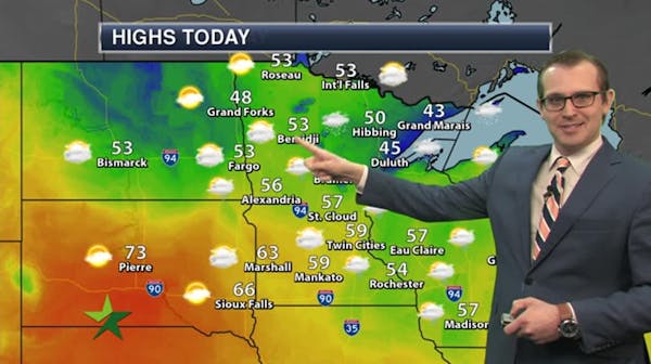 Overnight forecast: Mostly cloudy and mild