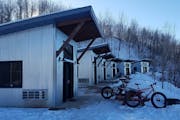 True North Basecamp features six bike-friendly lakefront cabins on the doorstep of Cuyuna Country State Recreation Area.