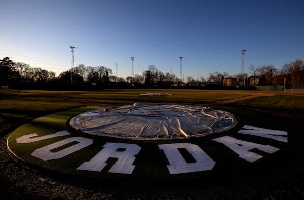 The Jordan Baseball Park, also known as the "Mini Met," sits empty, just as ball fields do around the country.