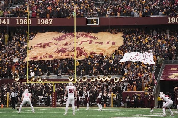 Gophers fans filled TCF Bank Stadium for the team’s loss to Wisconsin on Nov. 30.