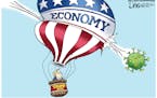 Editorial cartoon: Lisa Benson on the deflating economy