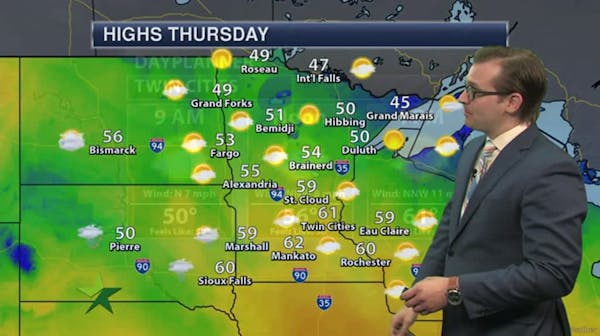 Morning forecast: Mostly sunny, high 61; freeze possible tonight