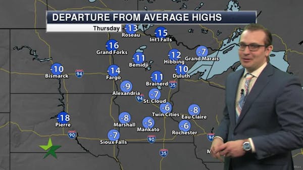 Afternoon weather: Partly sunny, high 61; overnight freeze for many