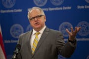 Minnesota Gov. Tim Walz provides an update on the state's response to COVID-19 during a news conference on Friday, April 17, 2020.