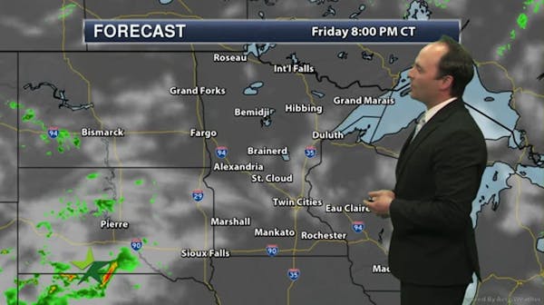 Evening forecast: Low of 53; partly cloudy skies ahead of rain starting Saturday
