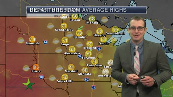 Morning forecast: Sunny and warming up, high 70