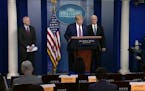 Trump touts virus successes in 21-minute briefing