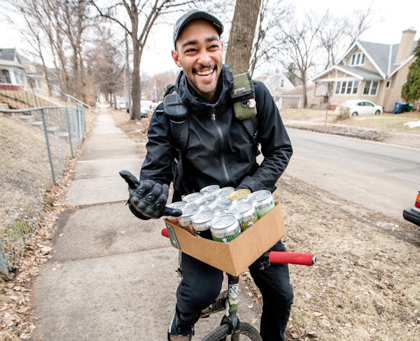Paul Nero delivered beer by bike.