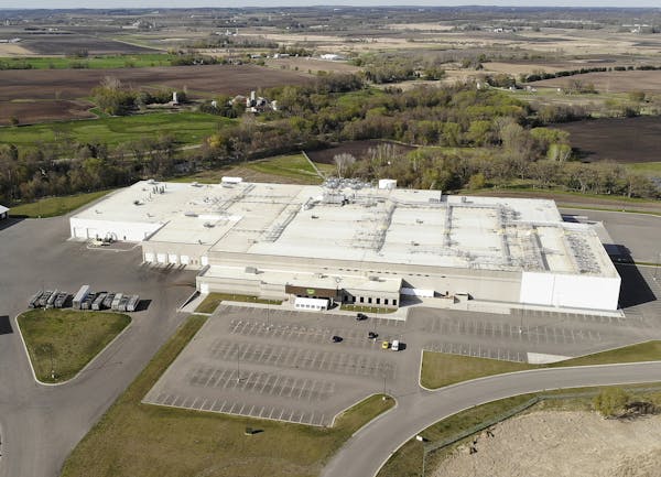 The Jennie-O plant in Melrose, Minn. COVID cases are surging in Stearns County, in large part due to three meat packing plants in the area.