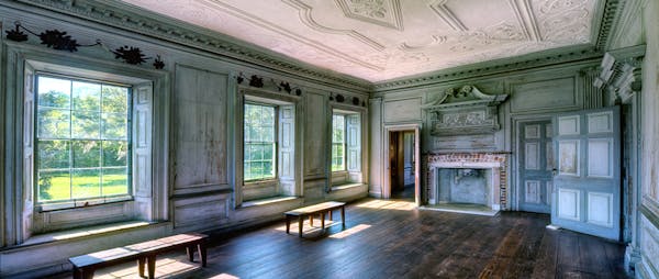 The drawing room walls at Drayton Hall in Charleston, S.C., haven’t been painted since the Civil War era.