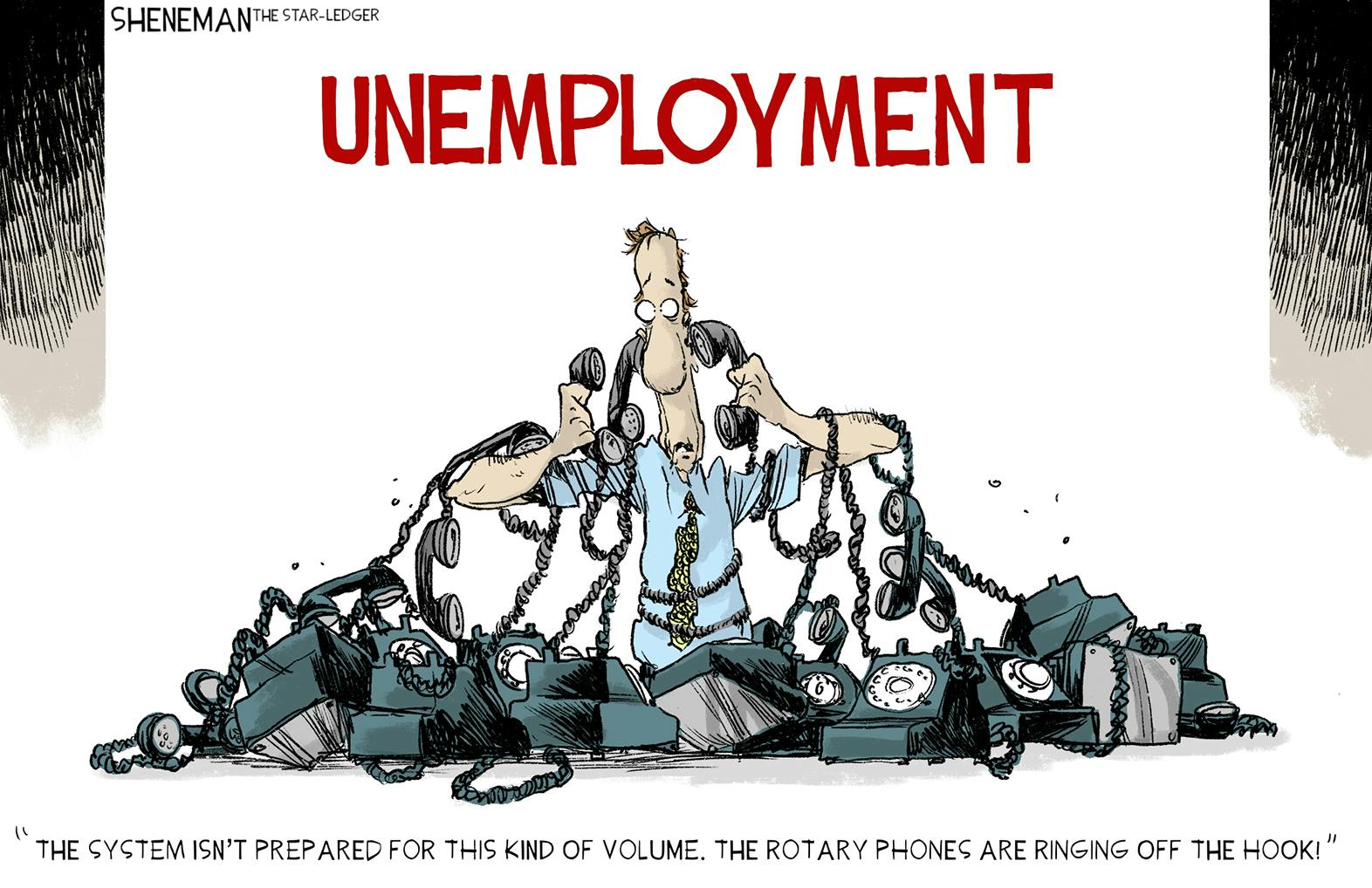 Editorial cartoon: Drew Sheneman on unemployment