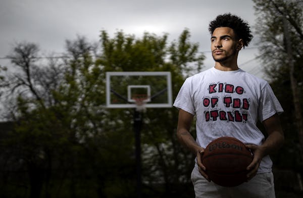 C.J. Brown plays basketball and football at Minneapolis North High School. “Social distancing has been challenging for a lot of athletes,” Brown s