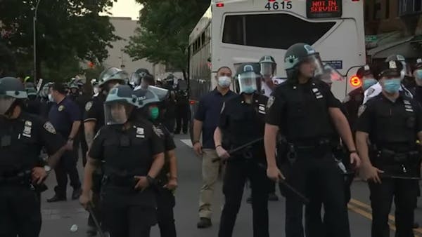 Clashes in New York after protests over George Floyd's death