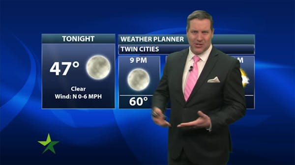 Evening forecast: Low of 50, with a clear night