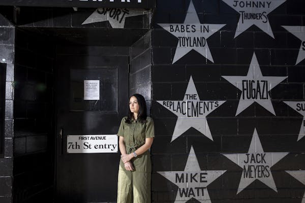 Dayna Frank, owner of First Avenue, stood outside the music venue in downtown Minneapolis. With concerts on hold during the pandemic, independent venu