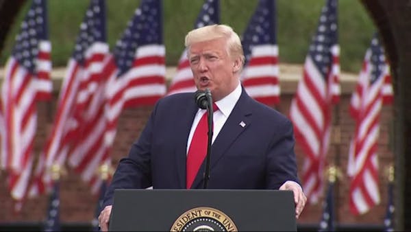 Trump makes double Memorial Day appearances