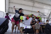 Kenna Cottman performed with Voice of Culture Drum and Dance at the Juneteenth Community Festival and Rally for Justice in north Minneapolis on Friday
