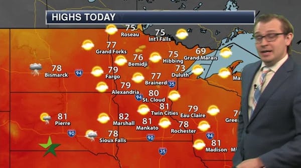 Afternoon forecast: Sunny and low 80s
