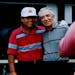 Lee Trevino posed with Bud Chapman at Rolling Green Country Club in Hamel in 1989.